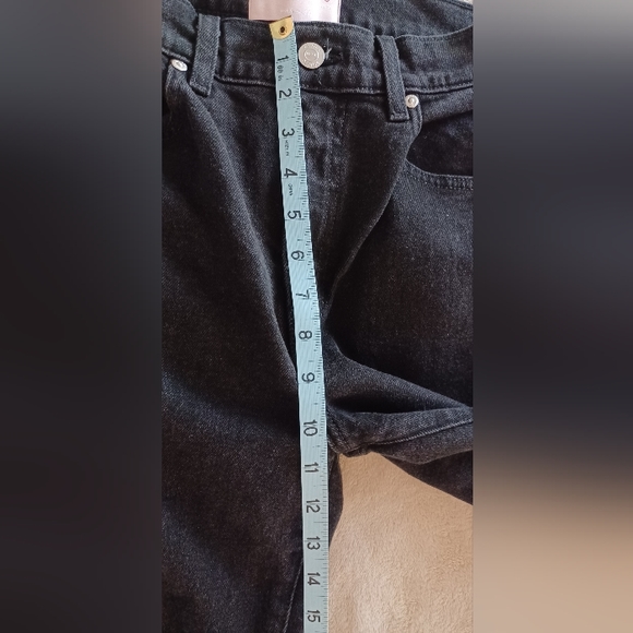 NWT REVICE Los Angeles 27 Black Rouched Days Off/Getaway Women’s Jeans Cotton - Picture 14 of 16